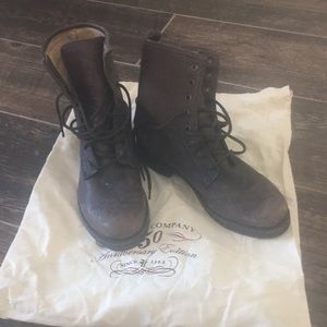 Frye combat boots